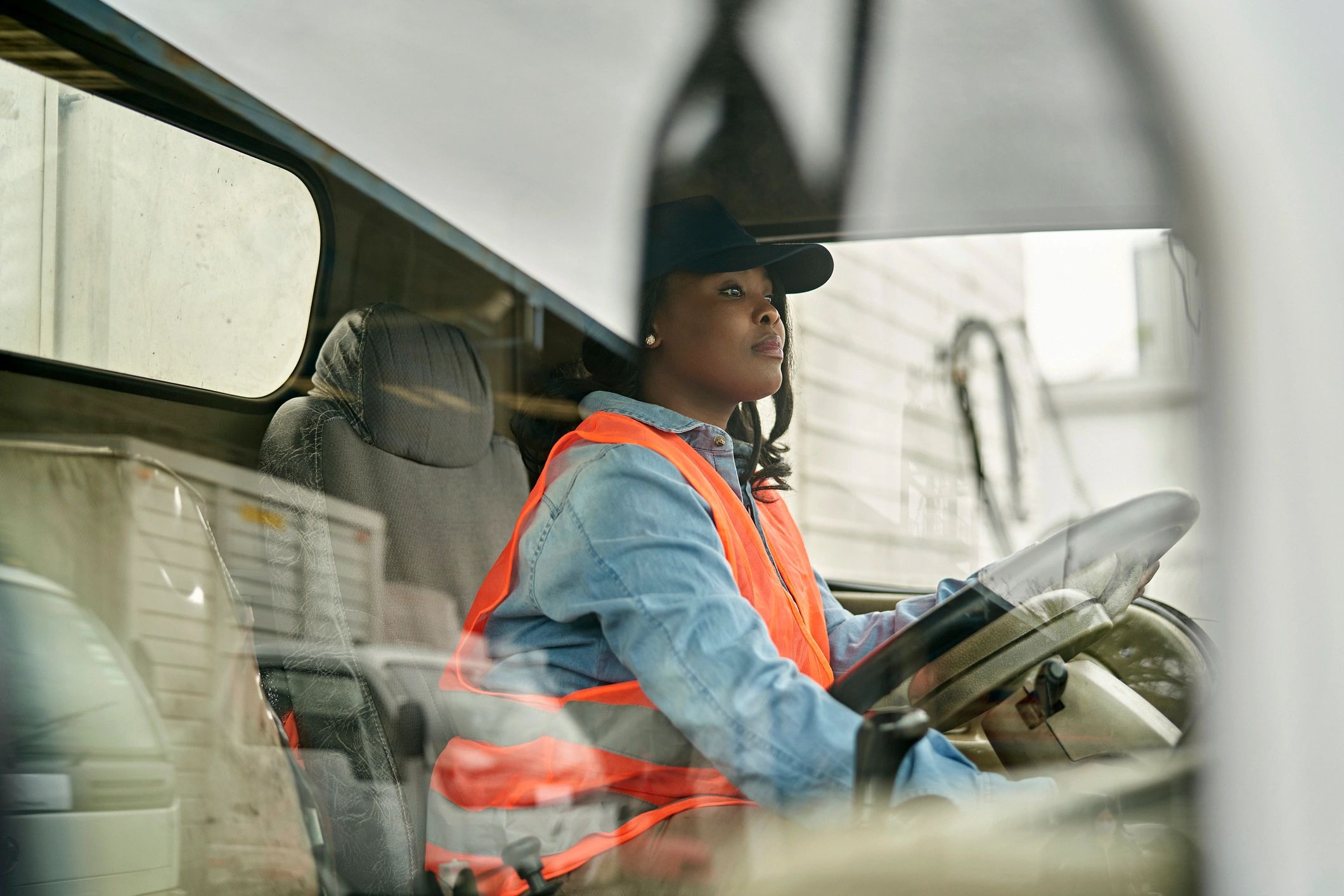 Professional driver portrait